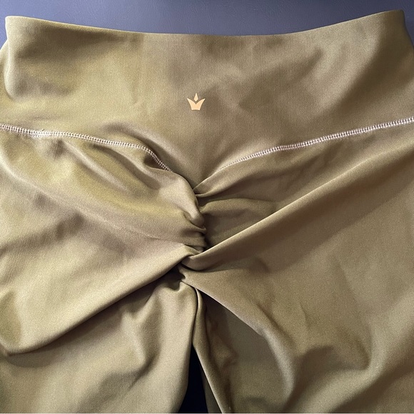 Obsession Shapewear Leggings Scrunched Butt Olive Size Large - Picture 8 of 10